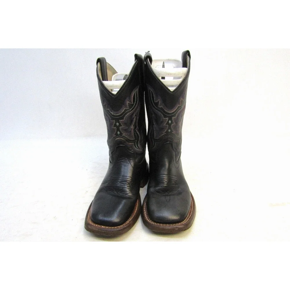 Shyanne Youth Size 11 D Black Square Toe Cowboy Western Boots